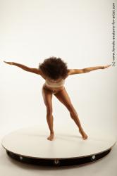 Underwear Gymnastic poses Woman Black Sitting poses - ALL Slim medium black Academic